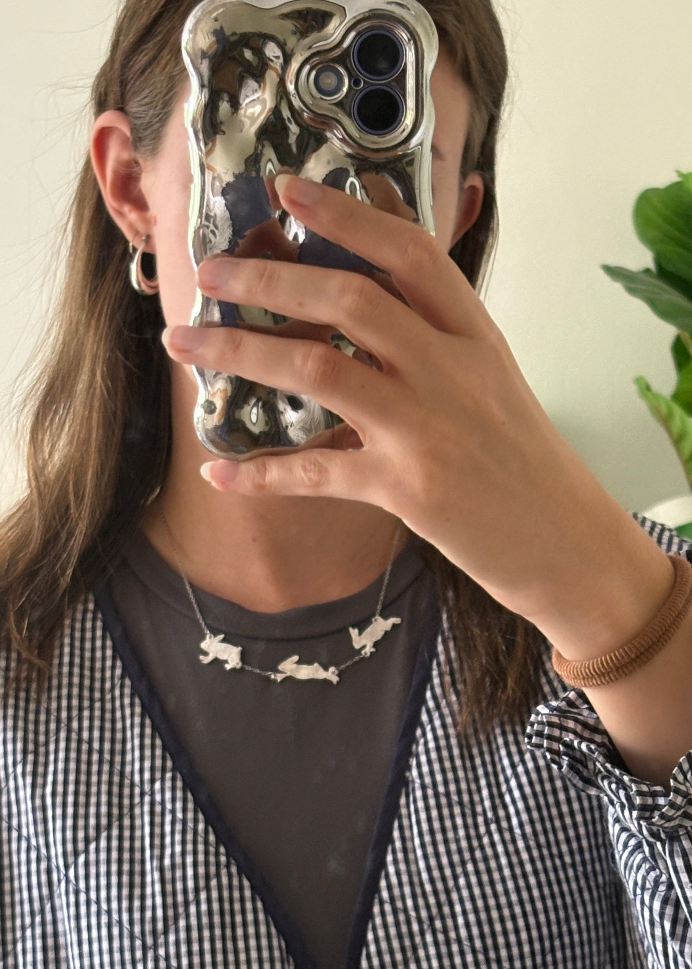 The Hares Silver Necklace